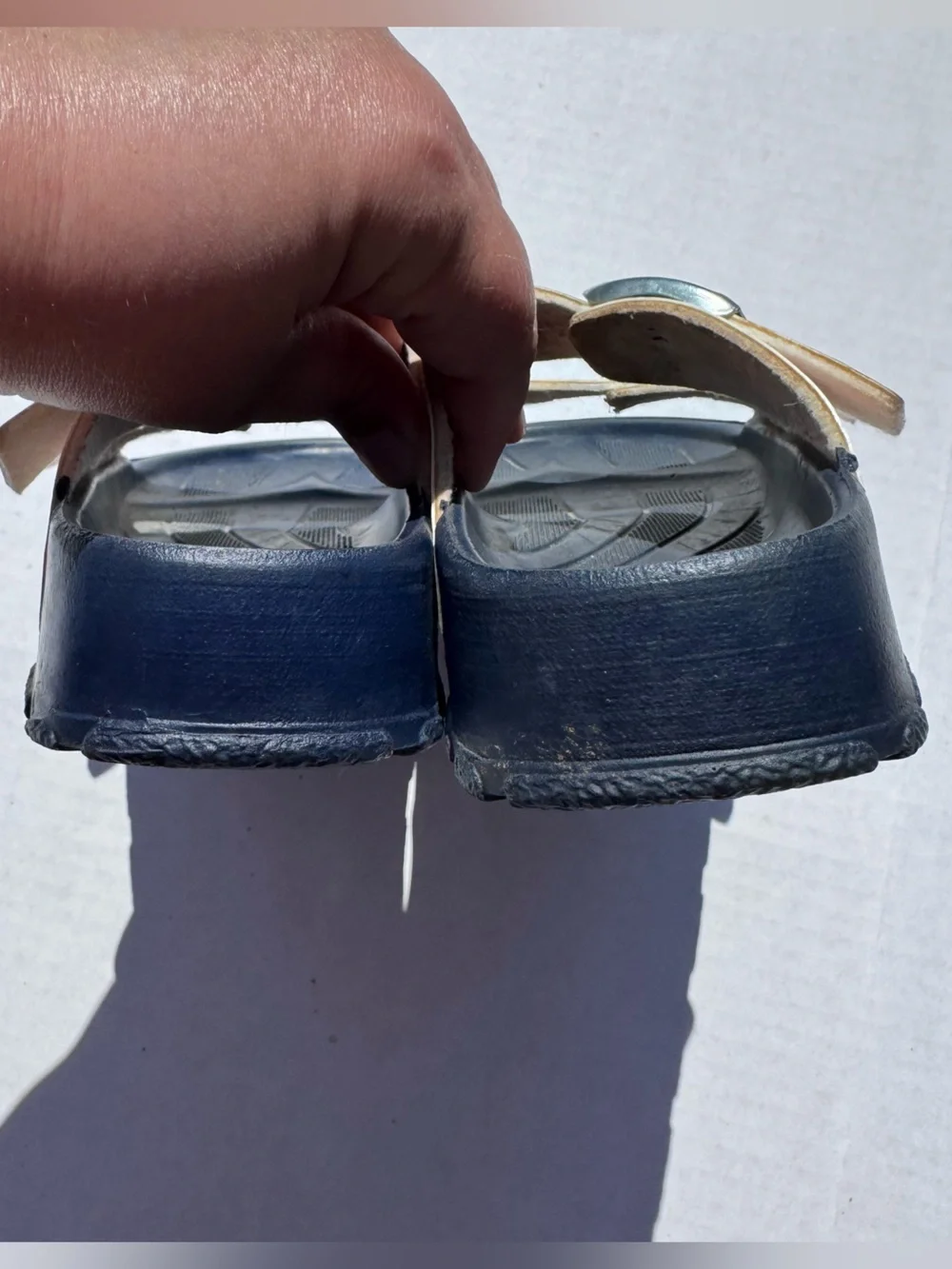 Birki’s Floral Double Strap Sandals White Pink Blue Comfort Slides 36